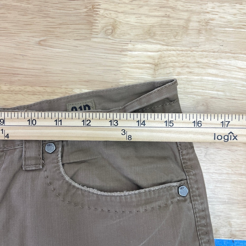 BKE Fulton Straight Leg Mens 31x31 100% Cotton Tan Khaki Pants Zip *READ - Picture 6 of 14